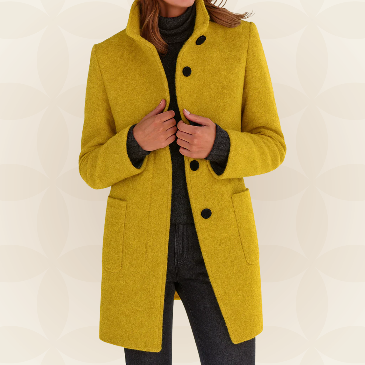 Susanne β Tailored High-Collar Winter Coat