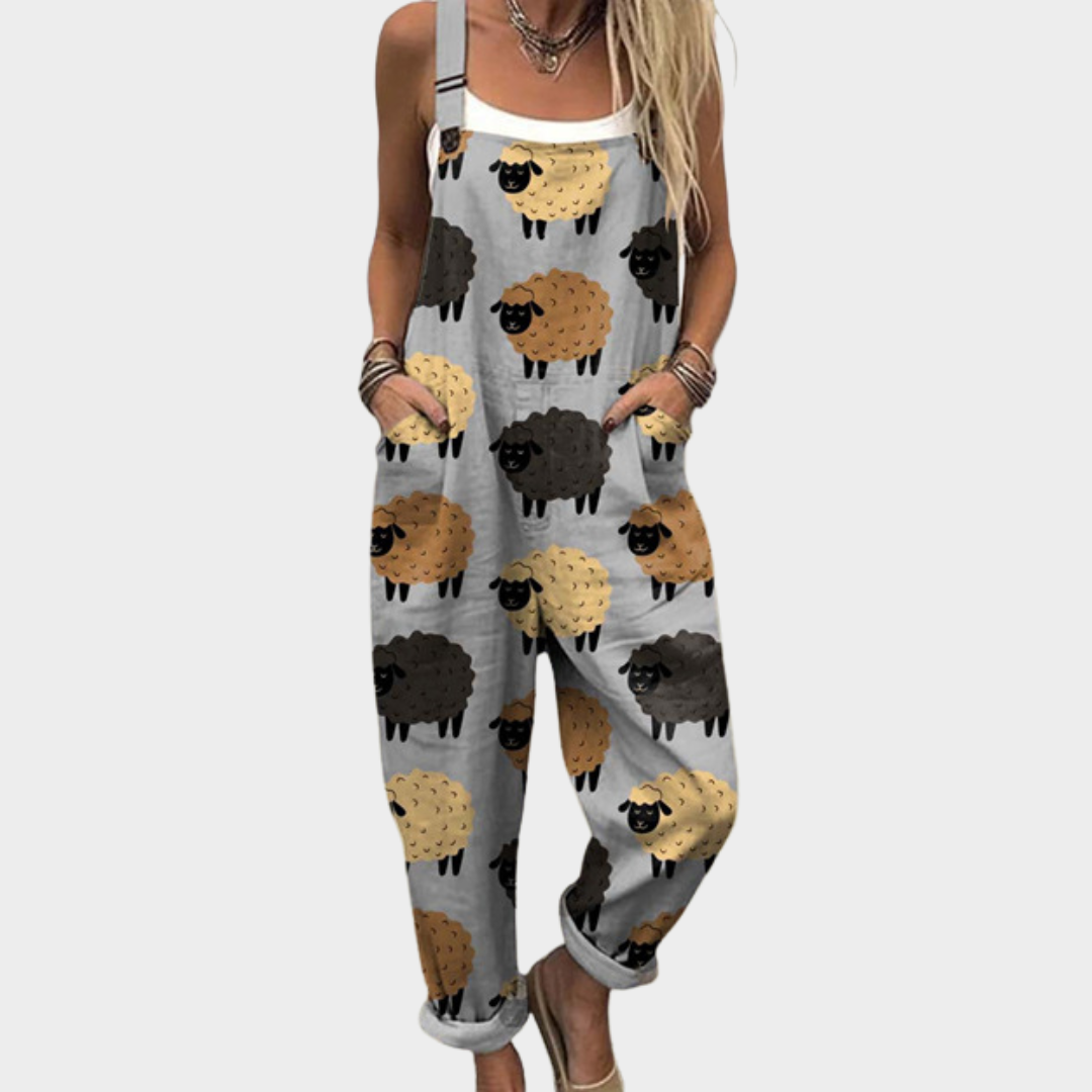 Maya | Soft Grey Overalls