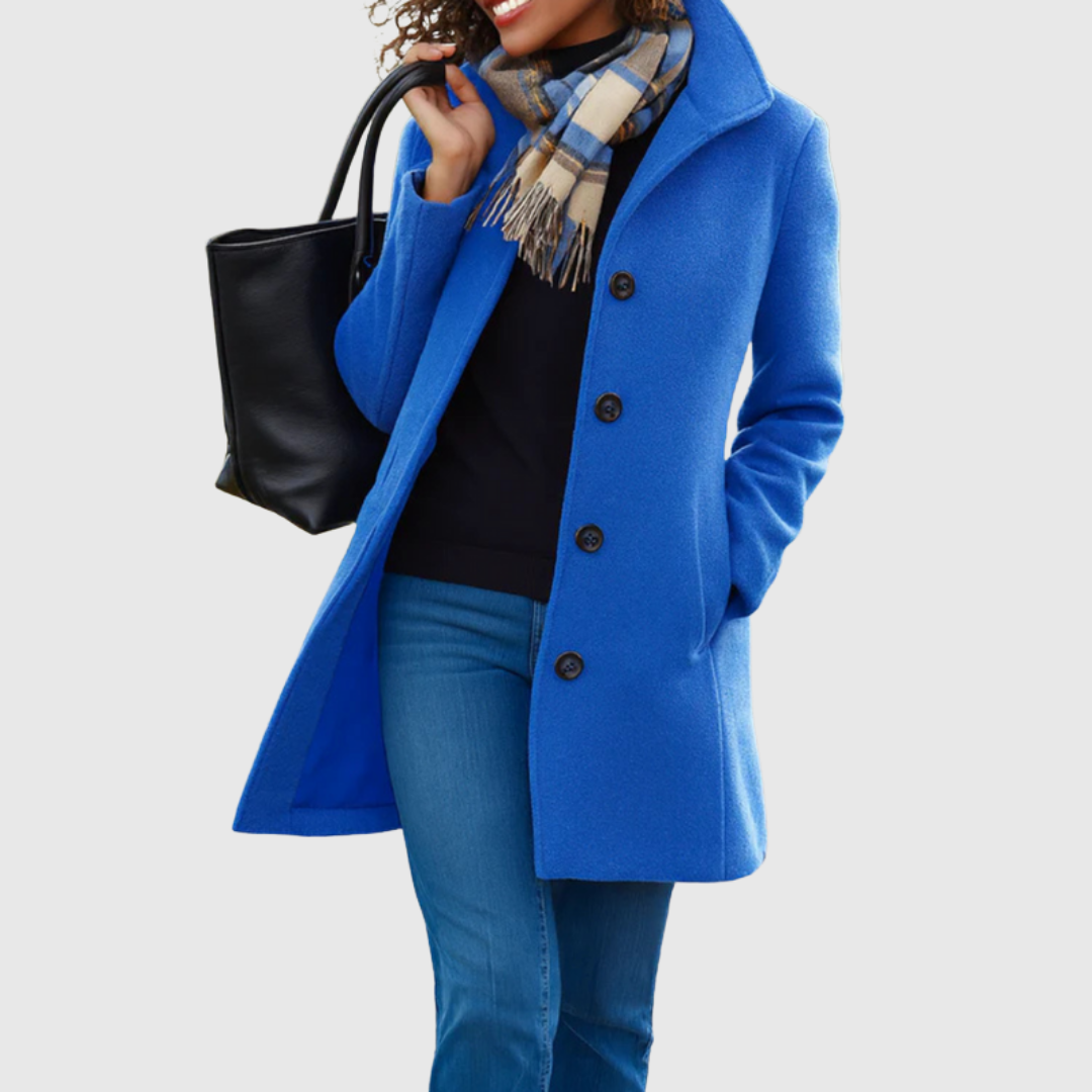 Kathleen β Classic Tailored Button-Front Coat