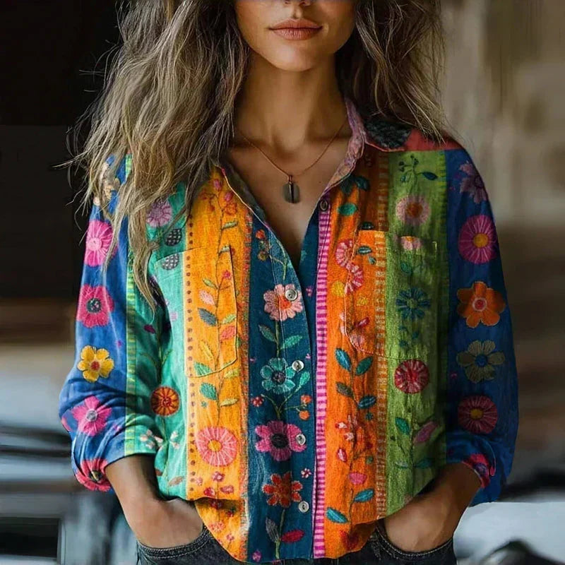 Juniper | Bohemian Pattern Vintage Blouse