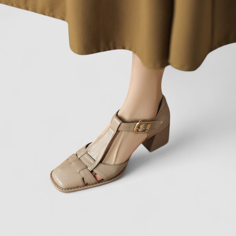 Primrose | Orthopaedic T-Strap Block Heels