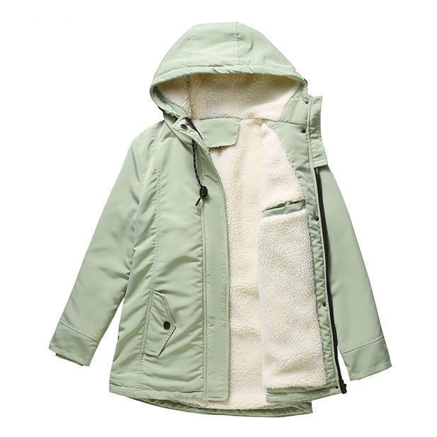 Glenda – Hooded Parka Coat with Fleece Lining