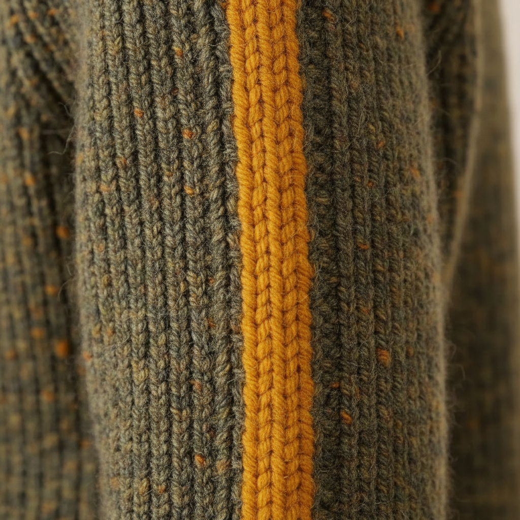 Maria – Ribbed Turtleneck Jumper with Contrast Trim