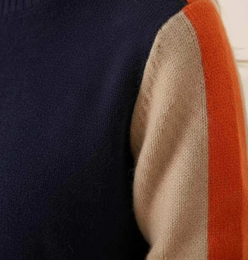 Hazel – Colour Block Knit Jumper