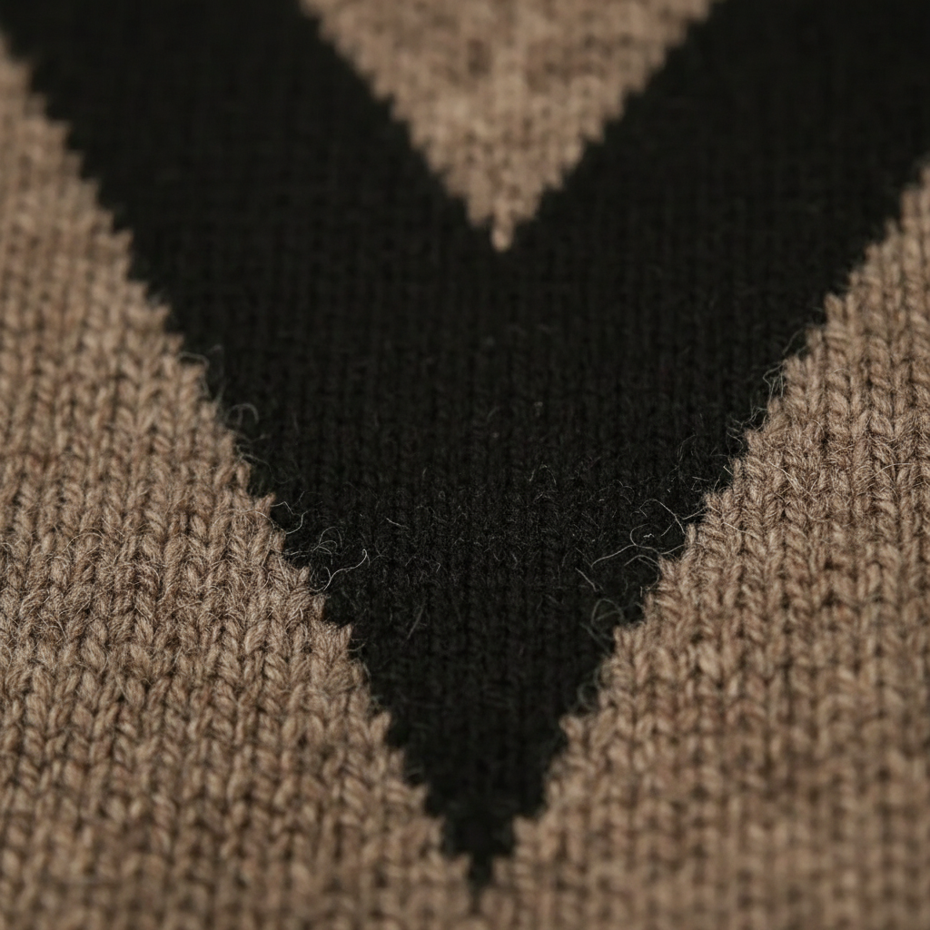 Arlene – Chevron V-Pattern Knit Jumper