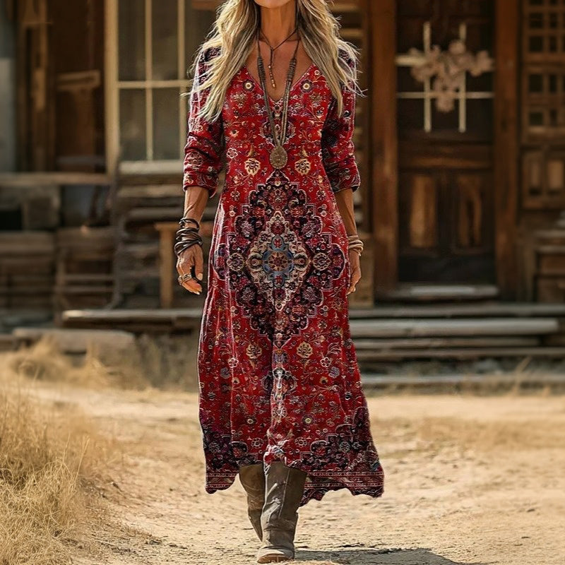 Avalon | Vintage-Inspired Long Sleeve Casual Dress