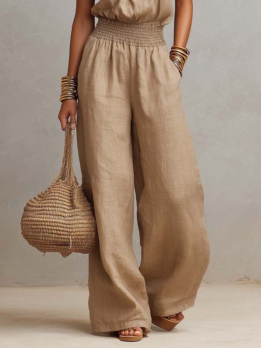 Ruth – Halter Neck Wide-Leg Jumpsuit