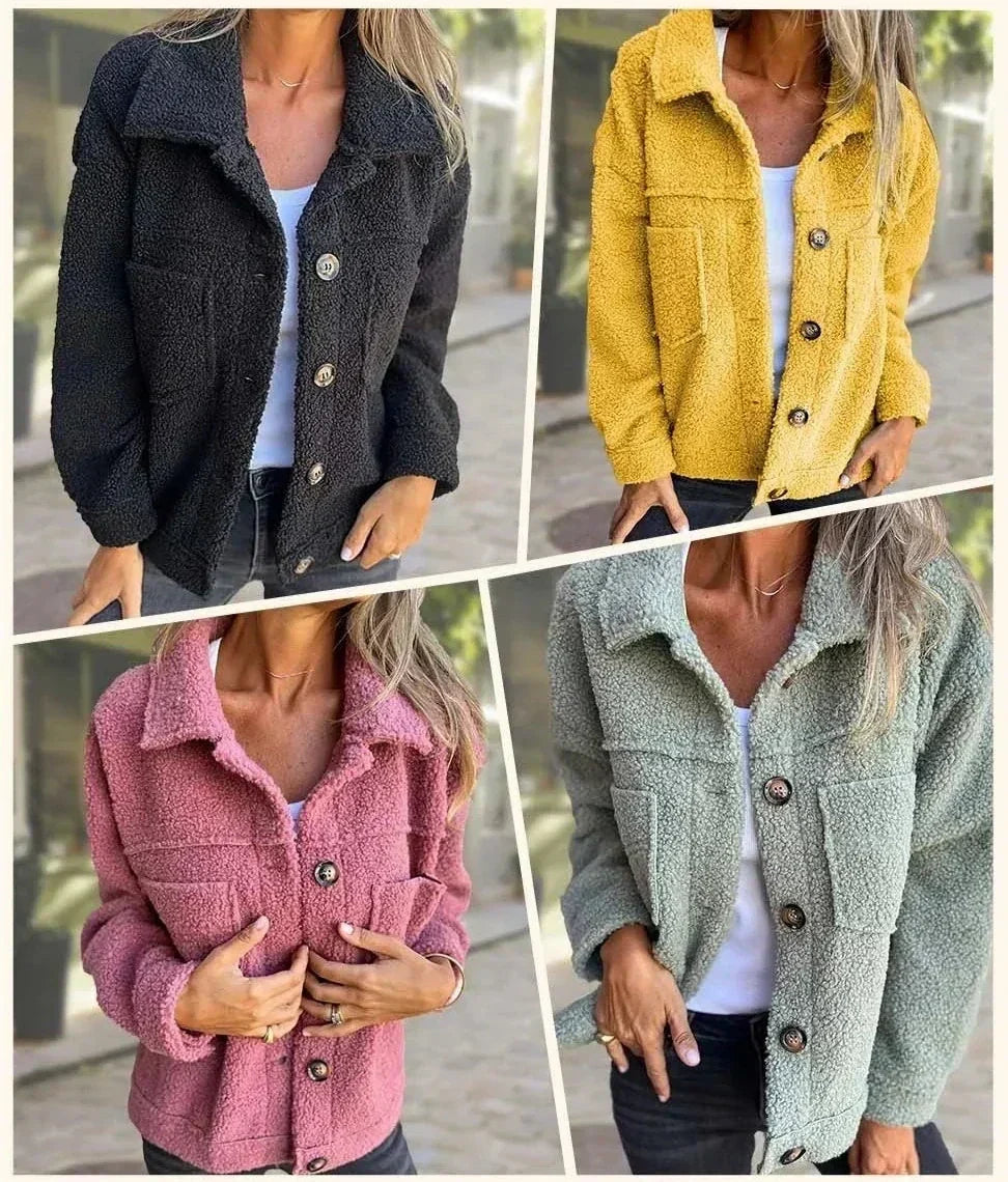 Lynn – Cosy Teddy Shacket Jacket