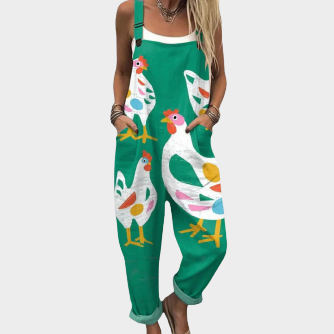 Skylar | Forest Green Overalls