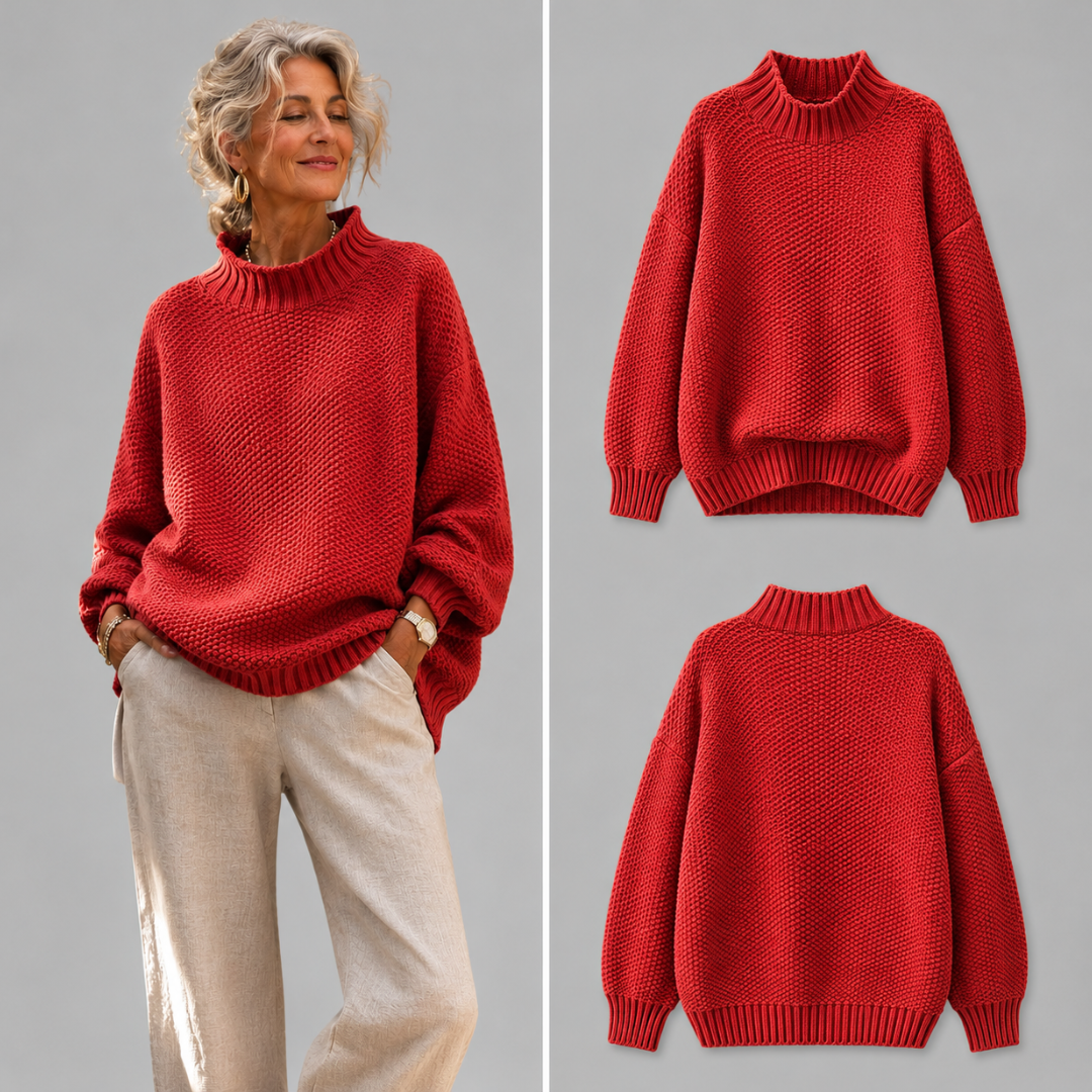 Ruth β Relaxed Textured Knit Jumper