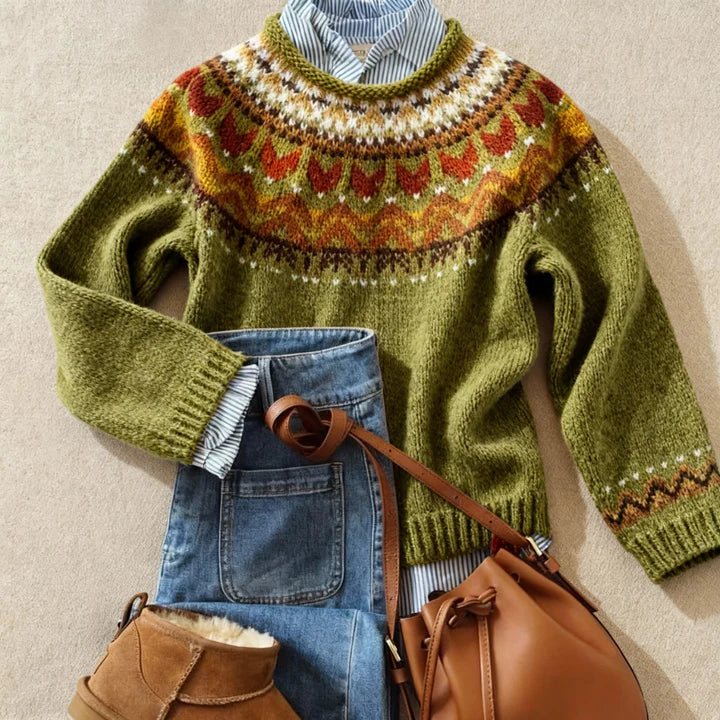 Holly – Classic Fair Isle Knit Jumper