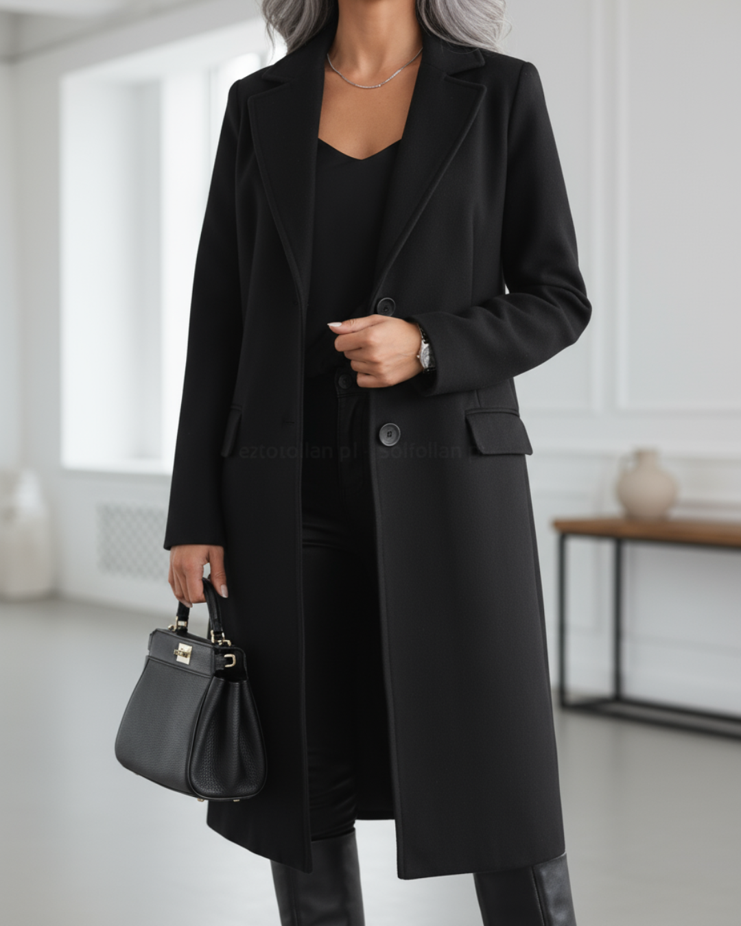 Geraldine – Elegant Long Tailored Coat