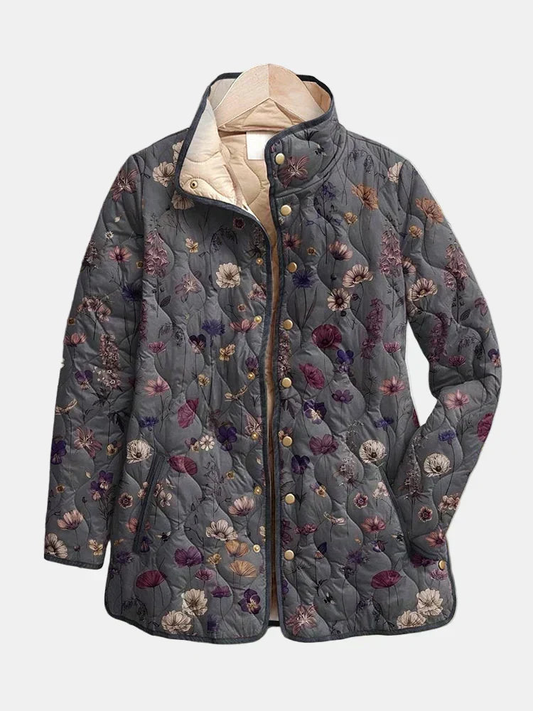 Nellie – Vintage Floral Quilted Jacket