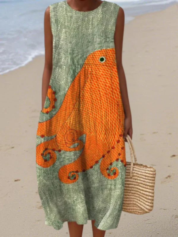 Skylar | Printed Loose-Fit Maxi