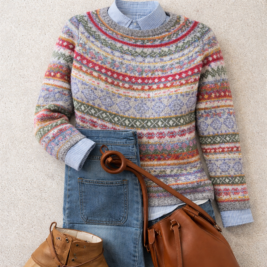 Audrina – Fair Isle Heritage Knit Jumper