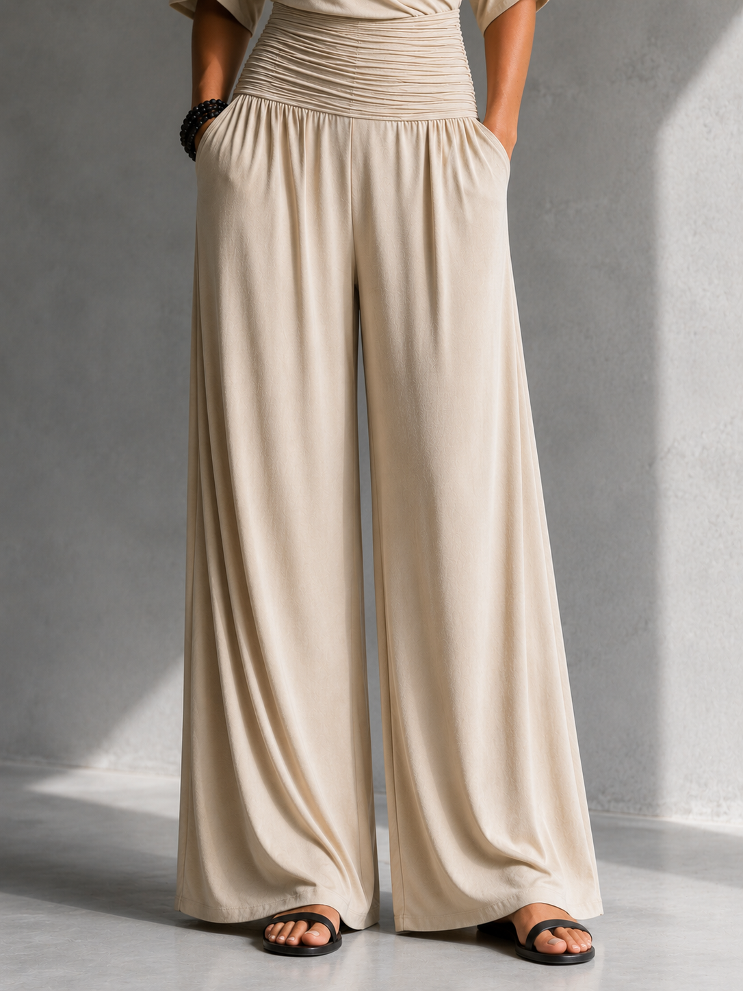 Evangeline – Wide Leg Wrap Jumpsuit