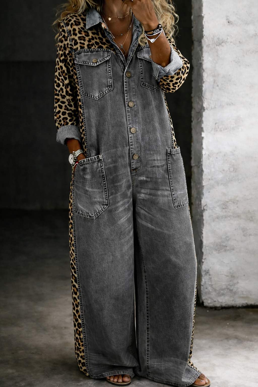 Violet | One-Piece Denim Jumpsuit