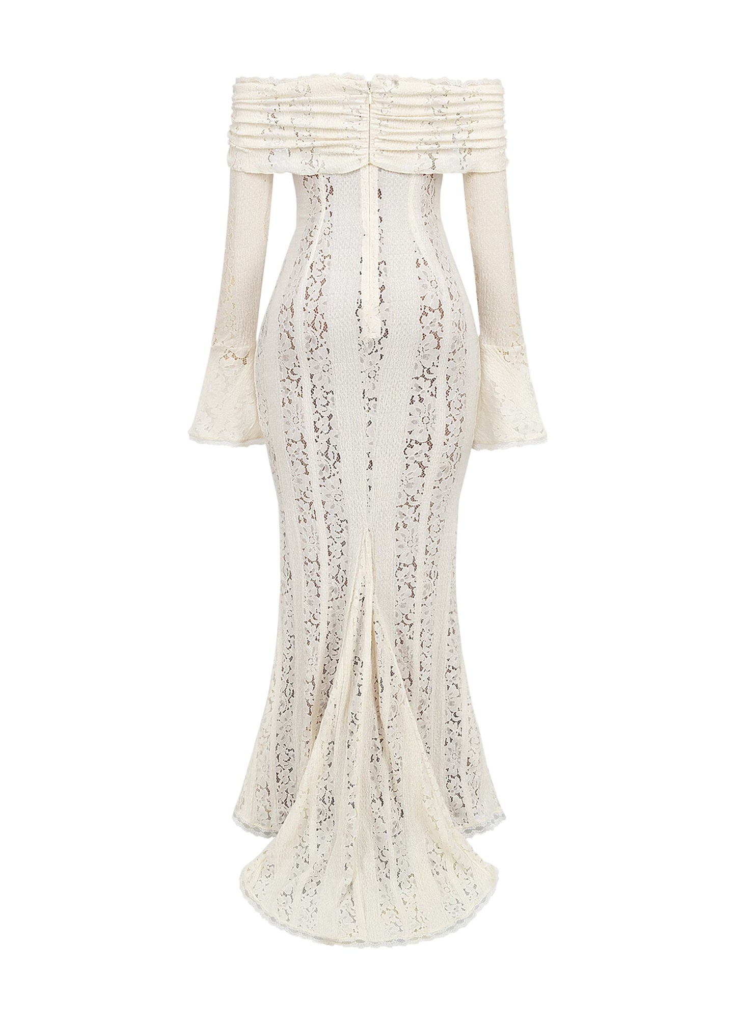 Zorah | Lace Maxi Dress – White