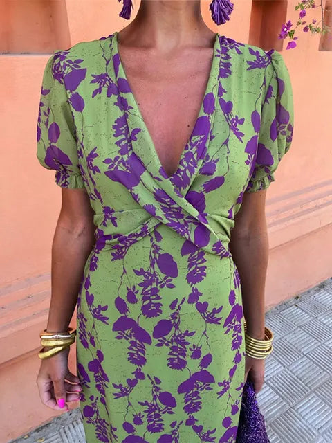 Nola | Colourful Summer Print Dress