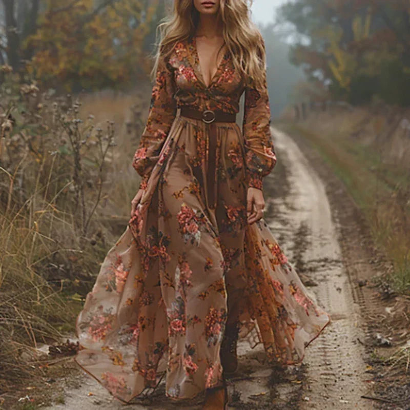 Toby | Bohemian Floral Maxi Dress