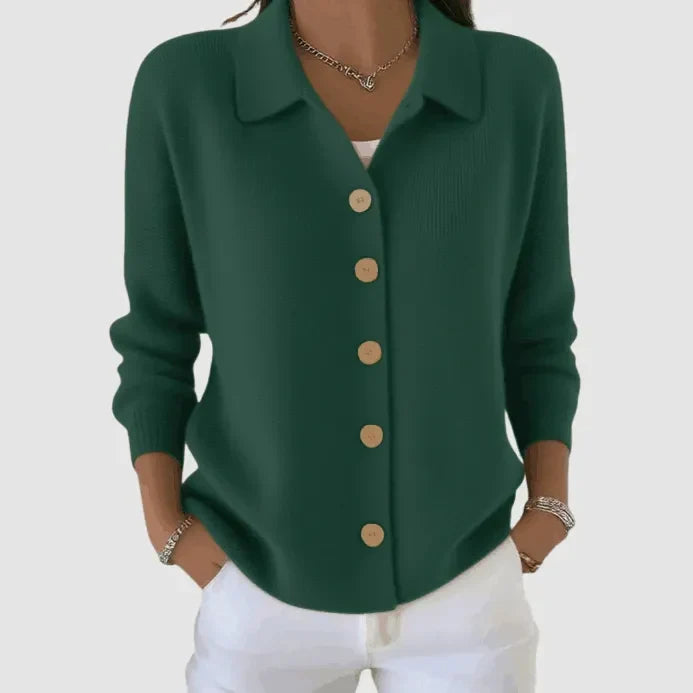 Kristen – Button-Up Knit Cardigan