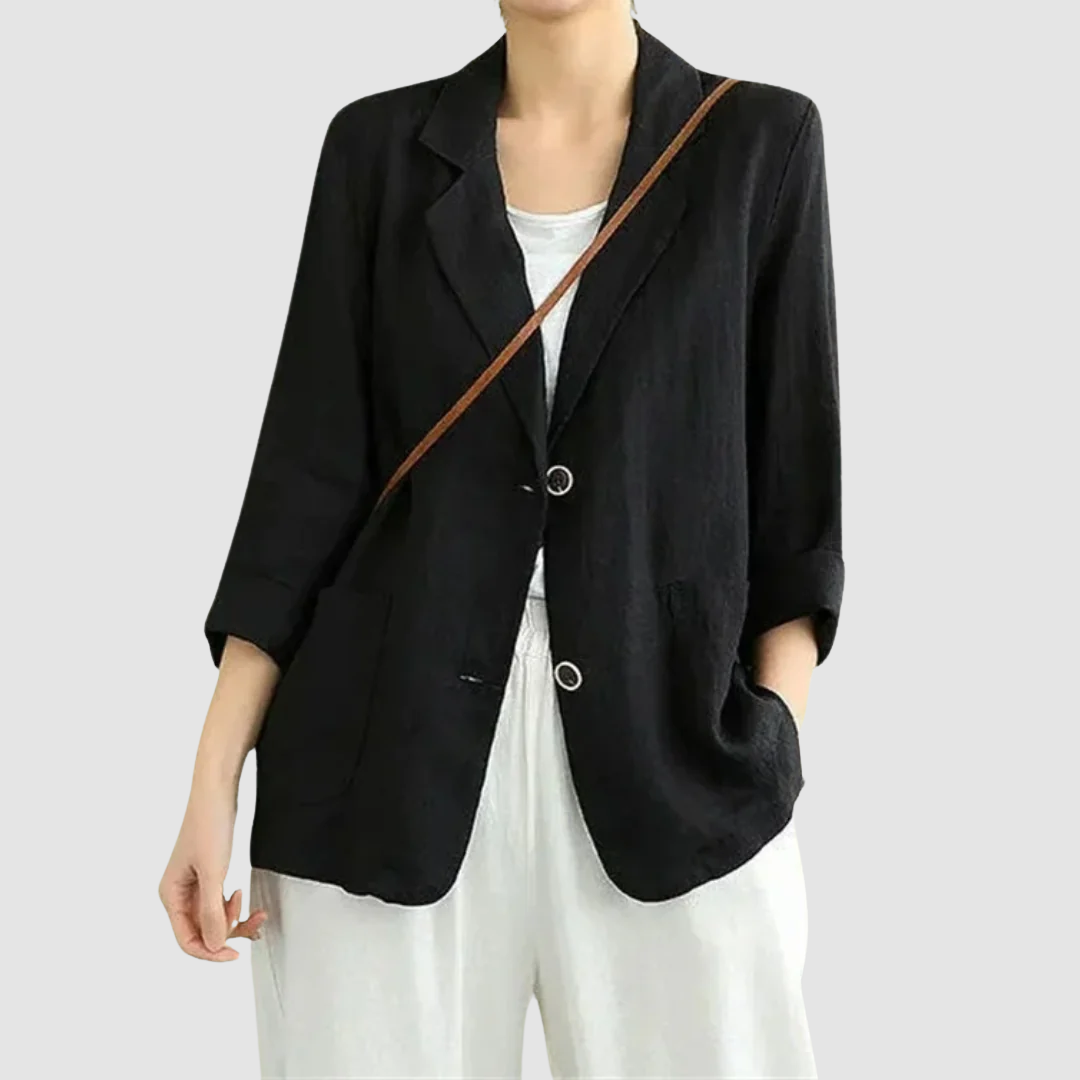 Mandy – Casual Linen-Like Relaxed Blazer