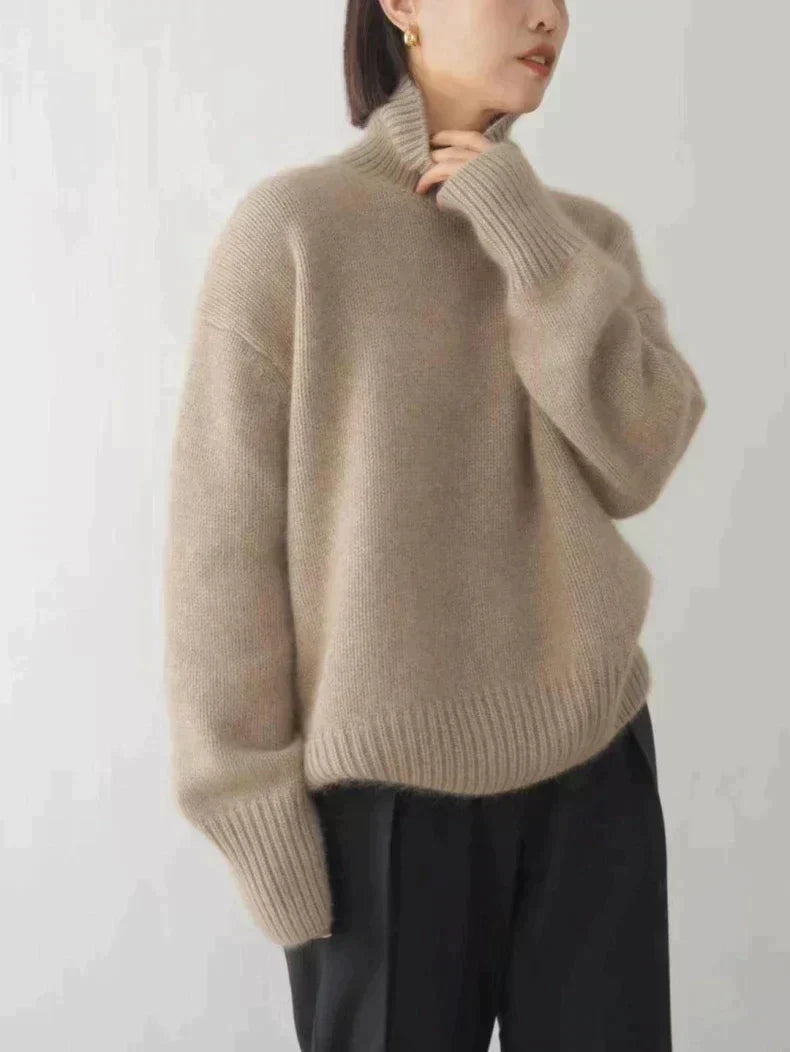 Merle – Oversized Turtleneck Knit Jumper