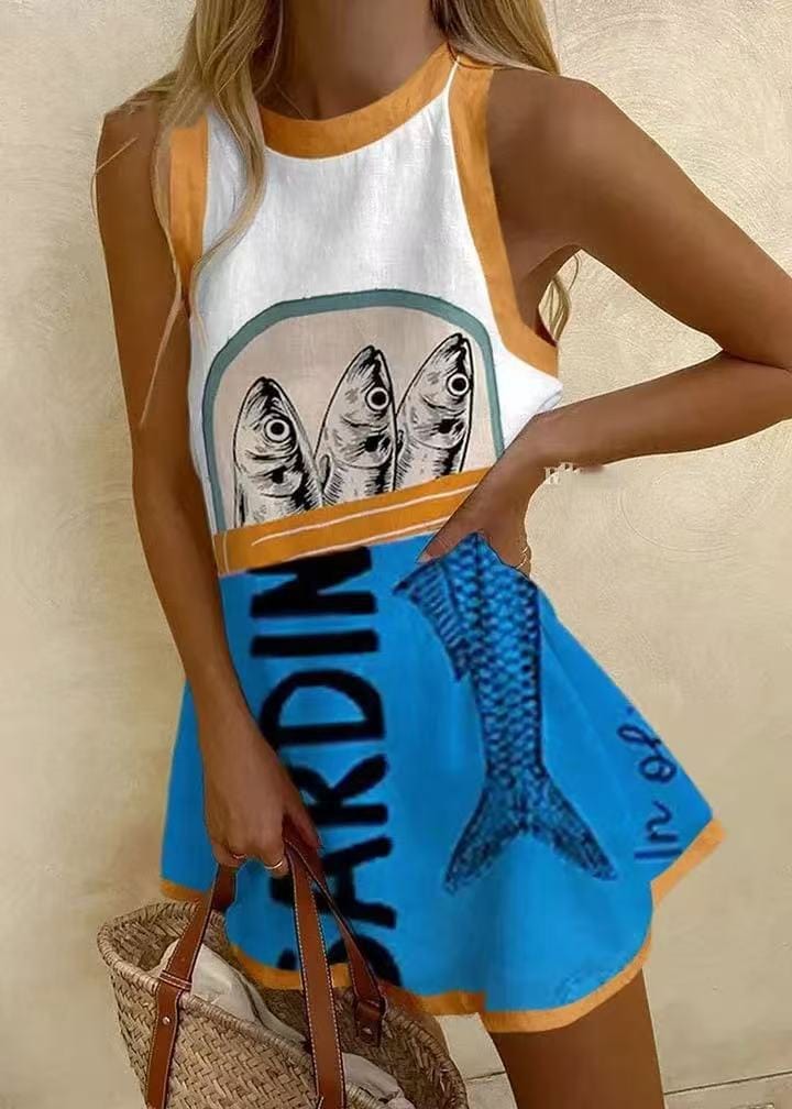 Irma | Linen-Look Mini Dress