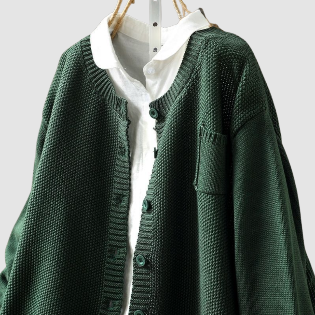 Francine – Cosy Knit Button-Up Cardigan