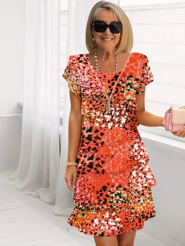 Becca | Elegant Comfort Ruffle Dress
