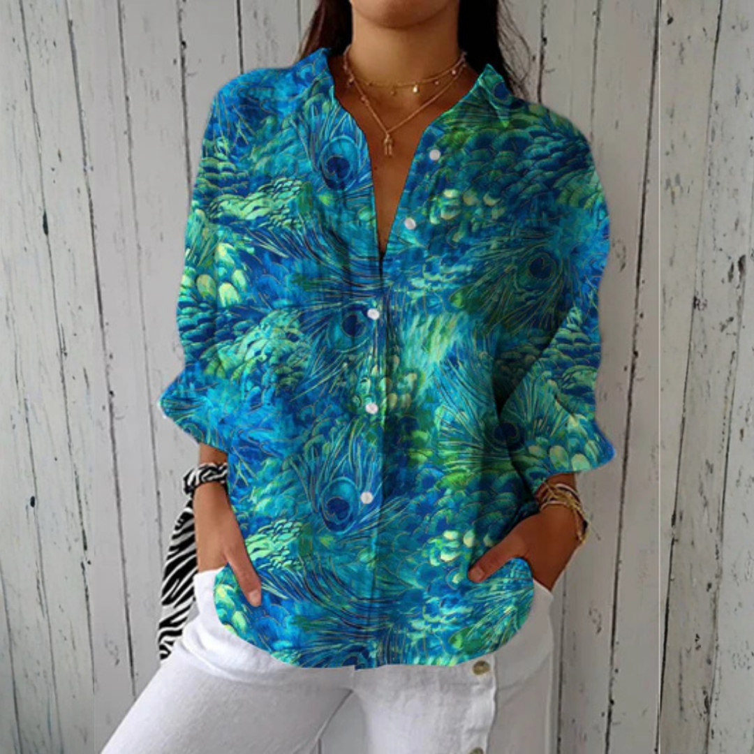 Suzette | Peacock Grace Blouse