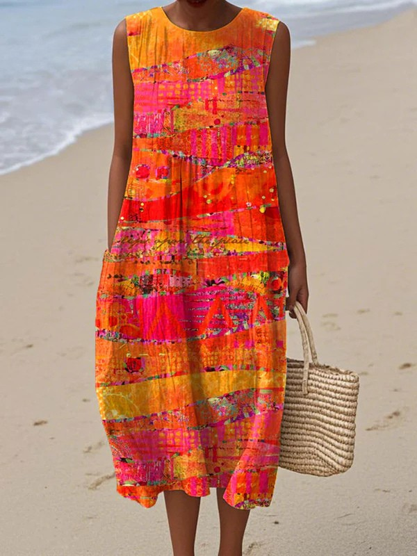 Annabelle | Sunset Midi Dress