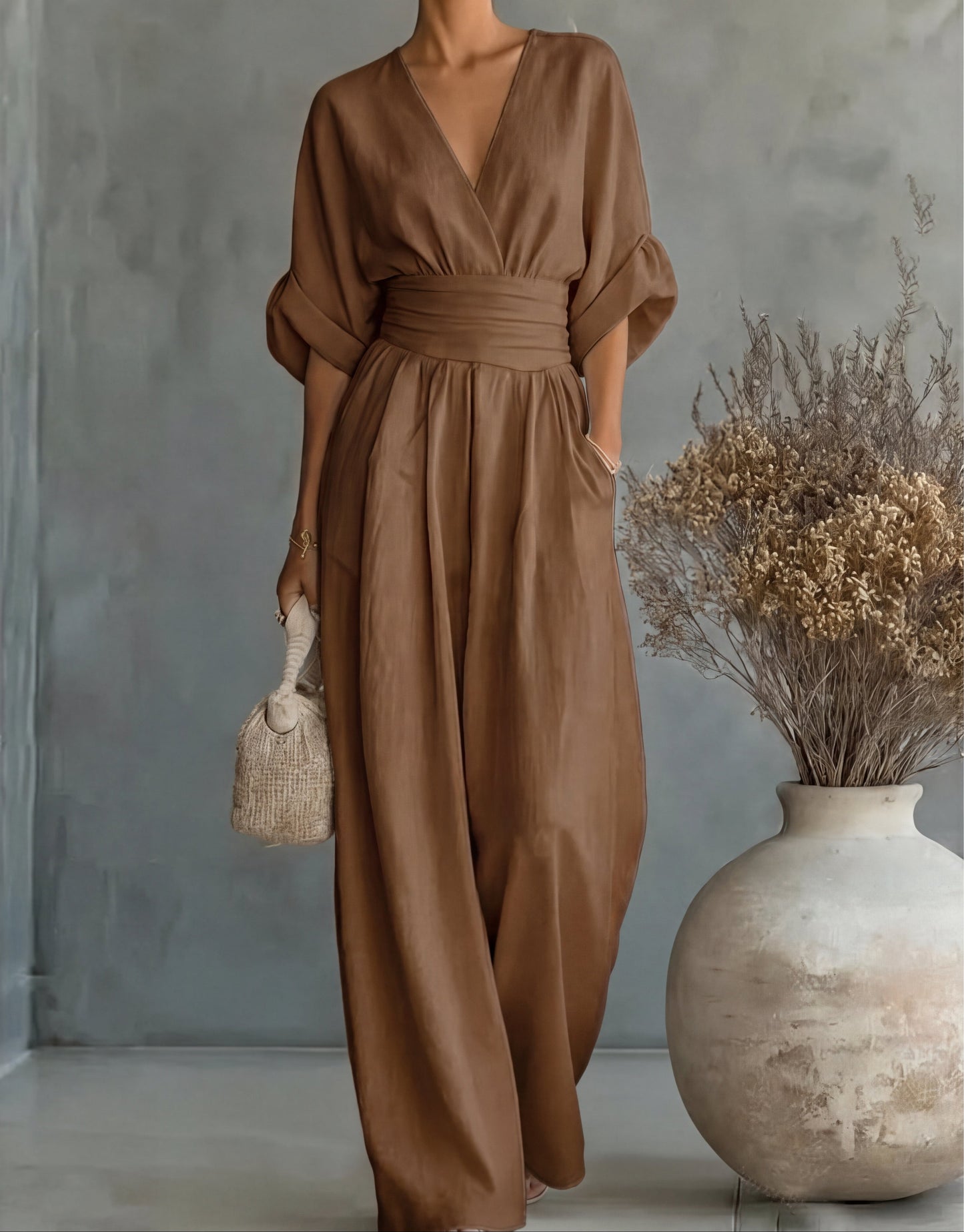 Josephine – Wide-Leg Belted Jumpsuit