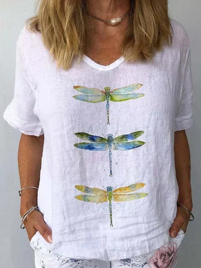 Antonia | Retro V-Neck Top