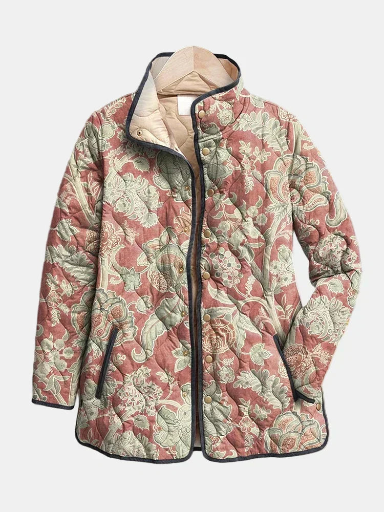 Georgia – Vintage Floral Quilted Jacket