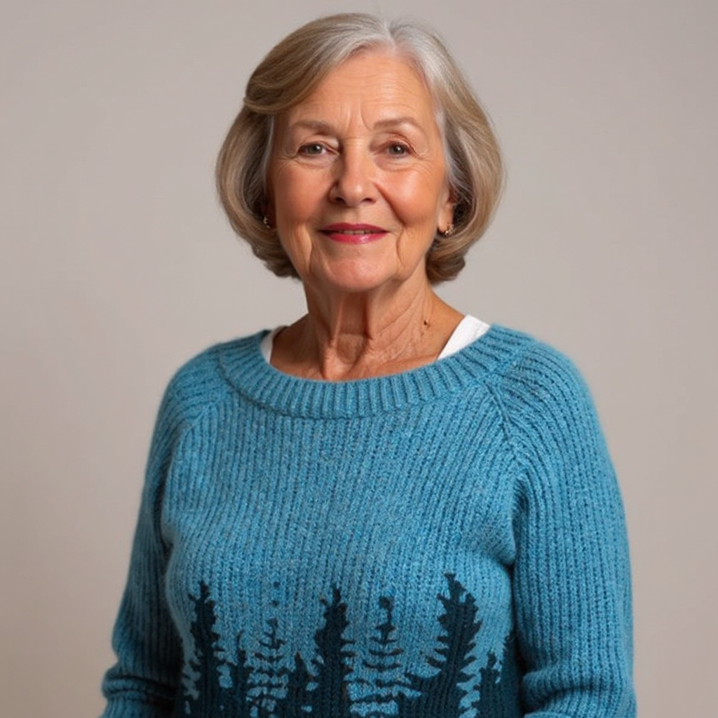 Melissa – Forest Print Knit Jumper