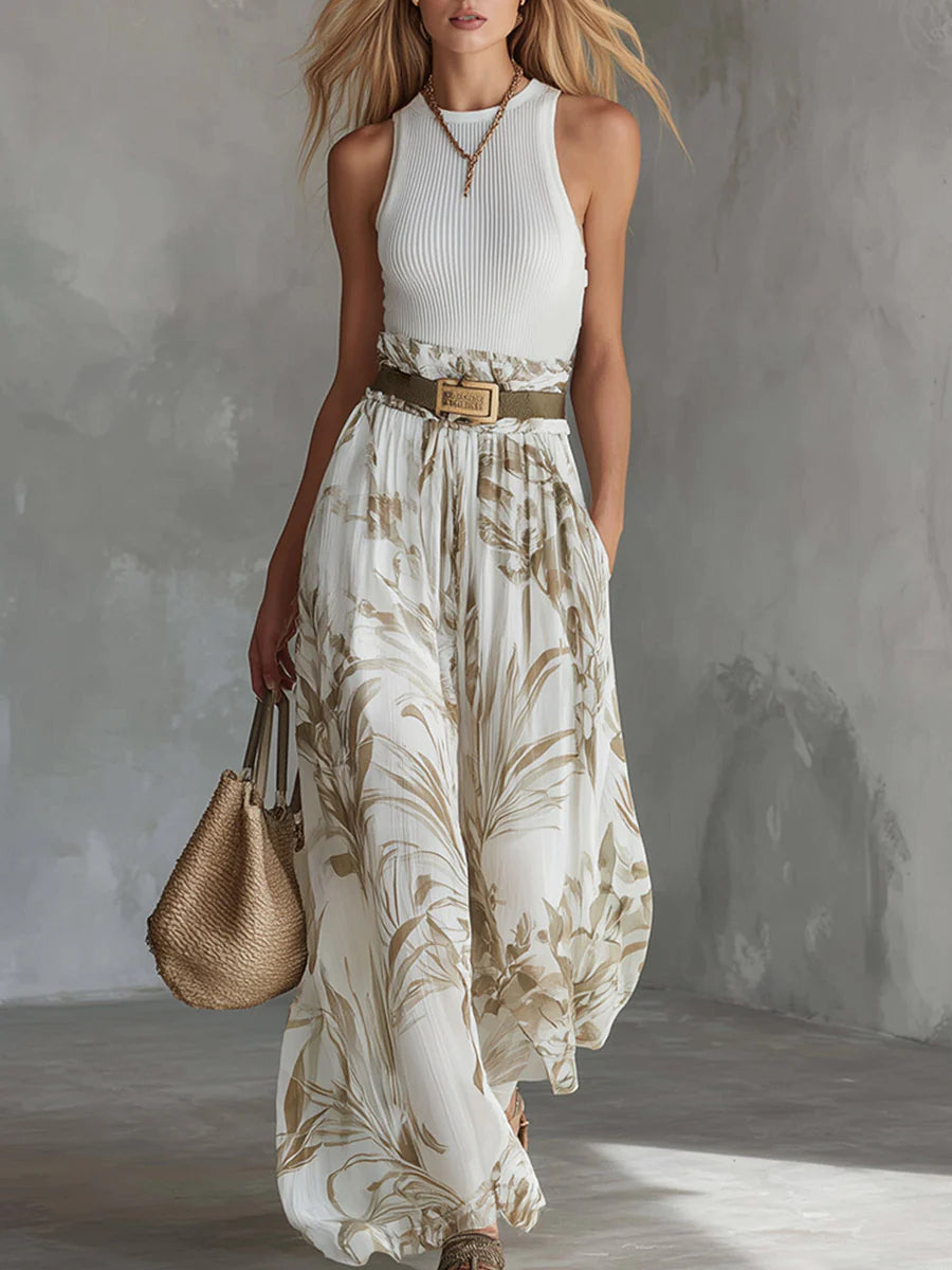 Gracelyn | Printed Wide-Leg Summer Set