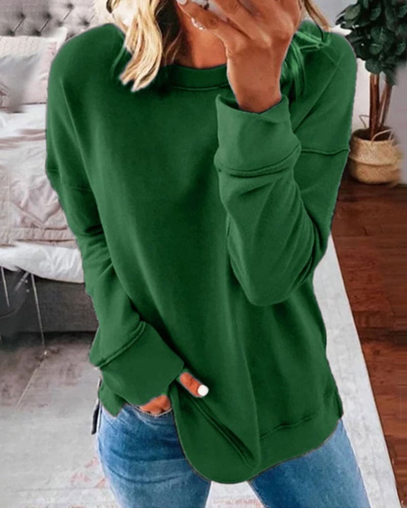 Janet – Relaxed Crew Neck Sweatshirt