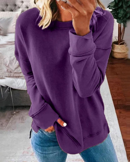 Janet – Relaxed Crew Neck Sweatshirt