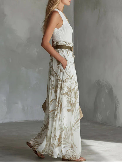 Gracelyn | Printed Wide-Leg Summer Set