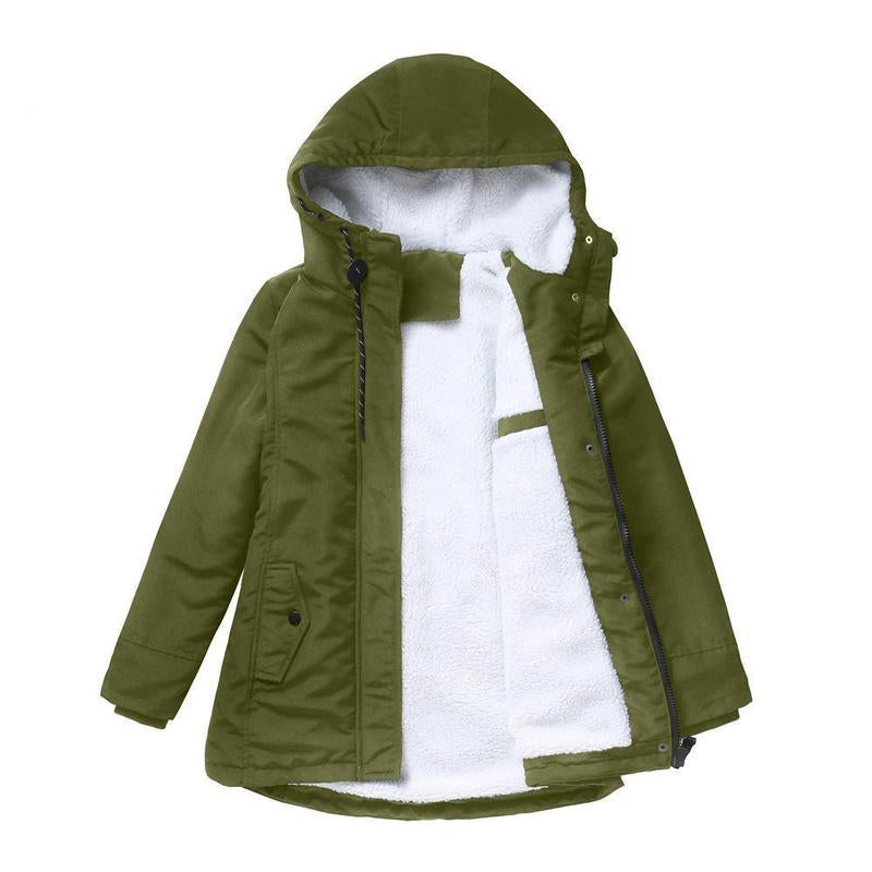 Glenda – Hooded Parka Coat with Fleece Lining