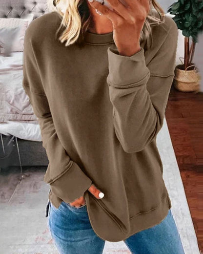 Janet – Relaxed Crew Neck Sweatshirt
