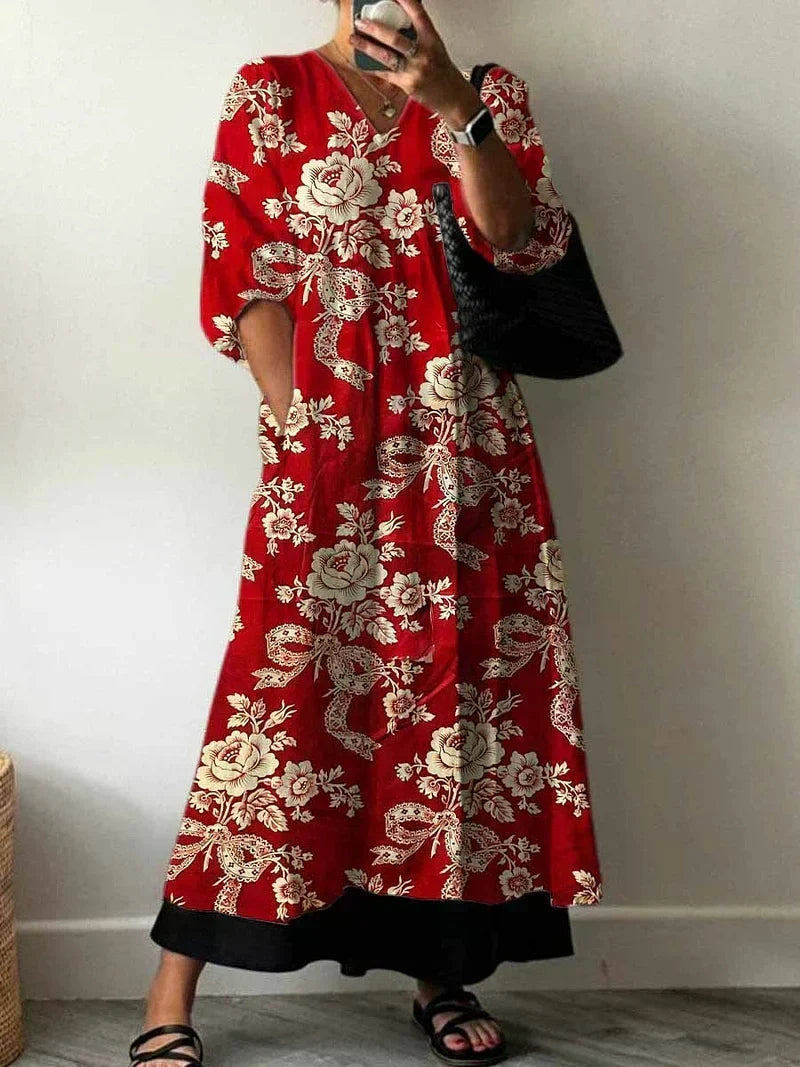 Chiara | Elegant Printed Dress Julia