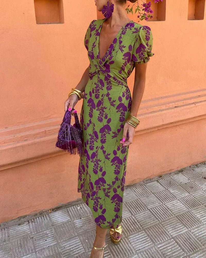 Nola | Colourful Summer Print Dress