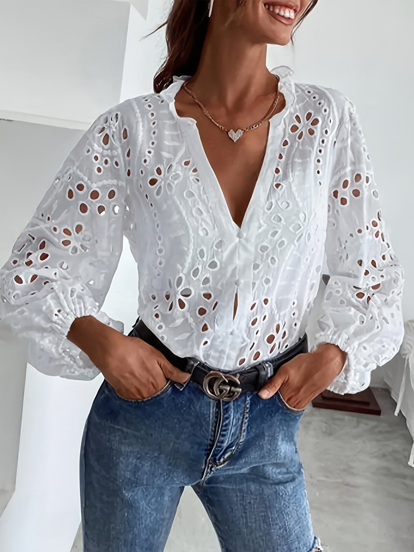 Jackie | Floral Long-Sleeve Blouse