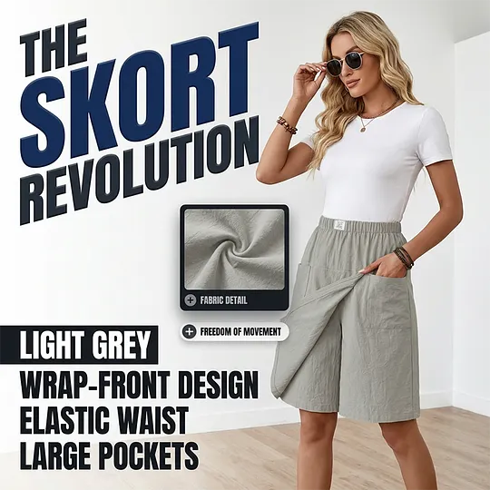 Clarissa – Relaxed Wide Leg Casual Shorts
