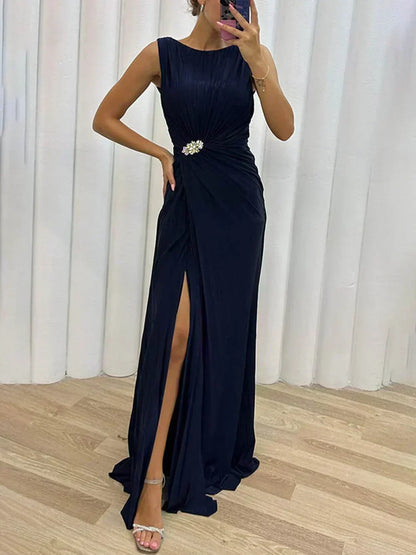Karlee | Elegant High Collar Dress