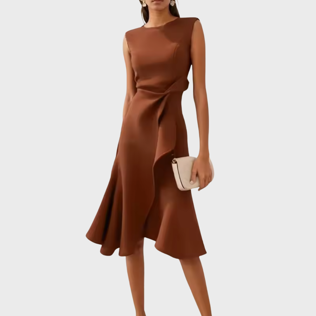 Romilly | Draped Asymmetric Midi
