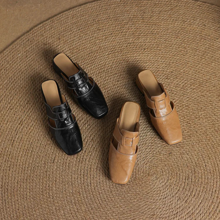 Alayna | Smooth Slip-On Mules
