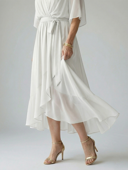 Alanna | Light Drape Midi Dress